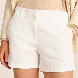 J Crew white chino shorts